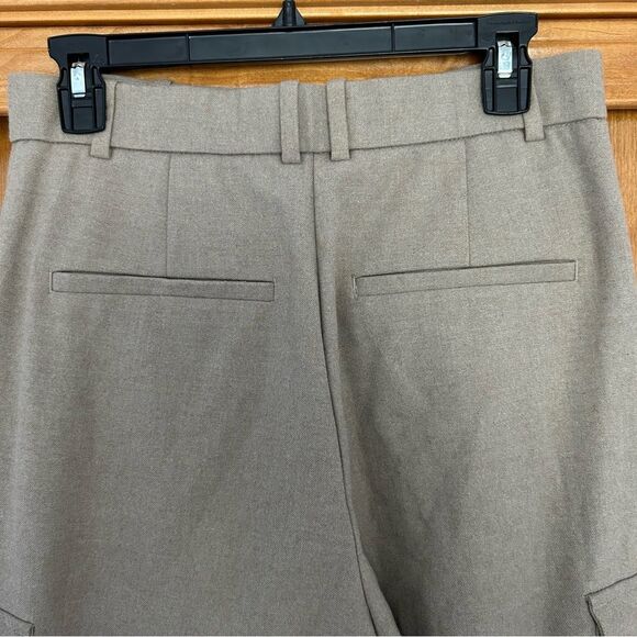 Abercrombie & Fitch Brushed Suiting Tailored Cargo Wide Leg Pants Size 28 6 - Picture 9 of 11